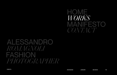 ALESSANDRO ROMAGNOLI PHOTOGRAPHER