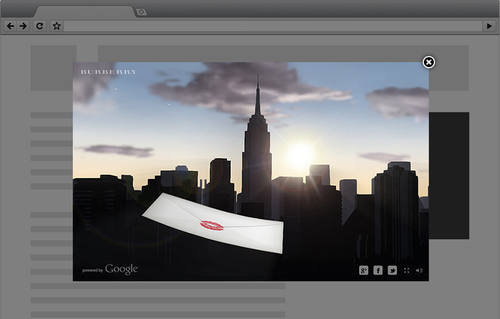 Burberry Kisses, Powered by Google