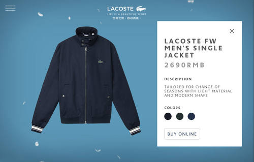 LACOSTE - F/W OUTERWEAR 2015