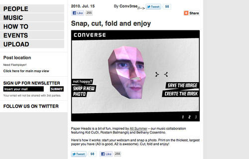 Paper Head for Converse