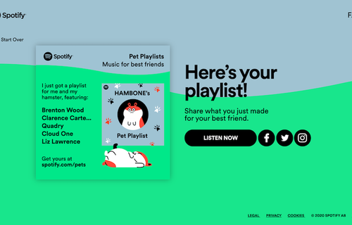 Spotify Pet Playlists